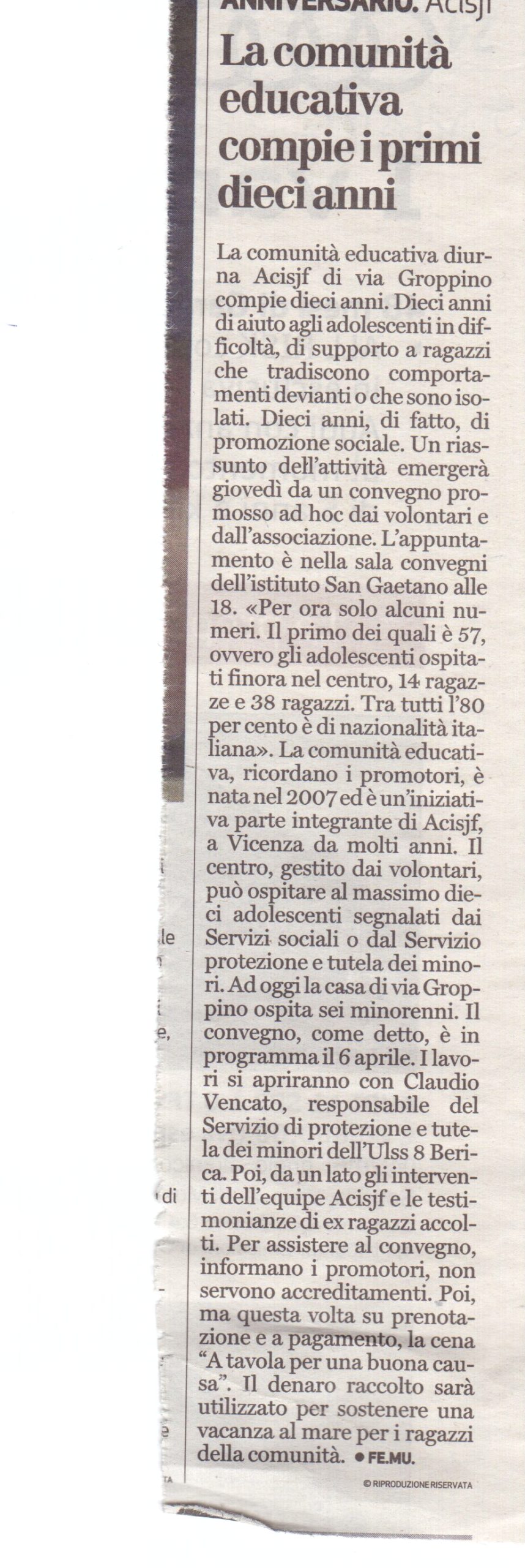 Al momento stai visualizzando Aromi & Sapori 26/10/2017 visto dal Giornale di Vicenza