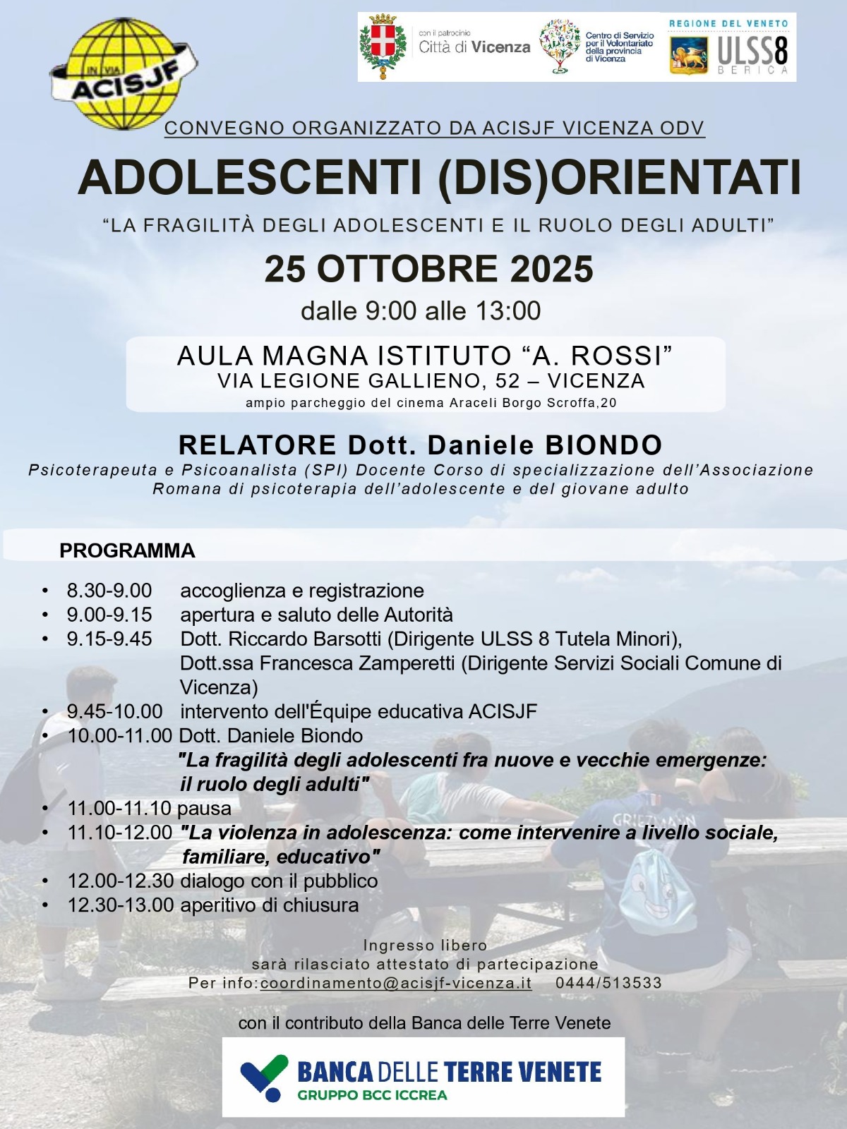 Scopri di più sull'articolo Convegno sul tema “Adolescenti (dis)orientati